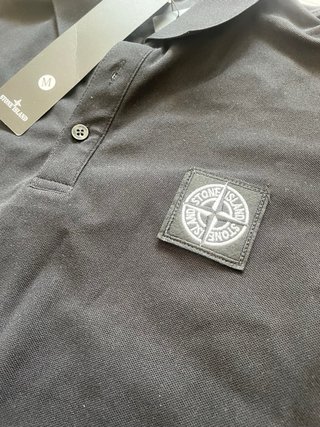 Polo Stone Island Negro Talla M
