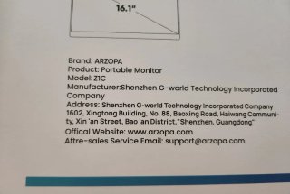 Monitor Portátil Negro