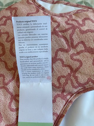 Bolso cambiador bebé Tous