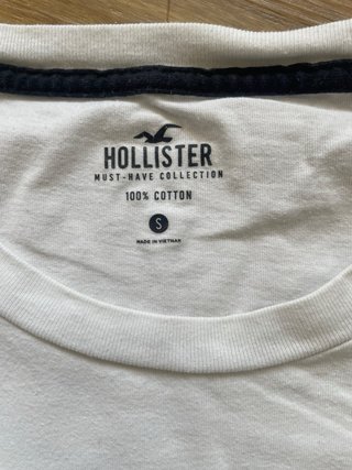 Camiseta Hollister Blanca Talla M
