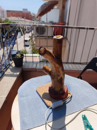 Lámpara artesanal meditación energía