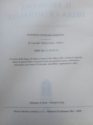 Il problema della criminalità compendio di scie...