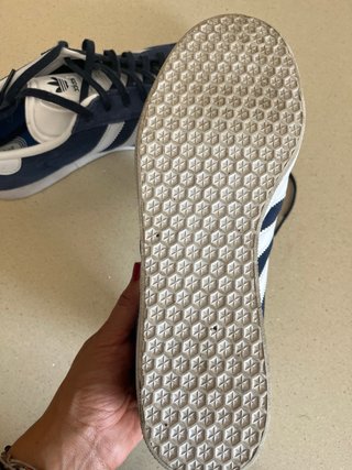 Zapatillas Adidas Gazelle Hombre Azul/Blanco