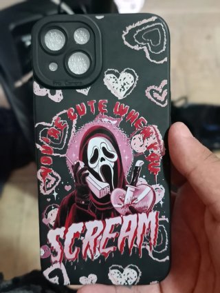 Funda iPhone Diseño Scream Corazones