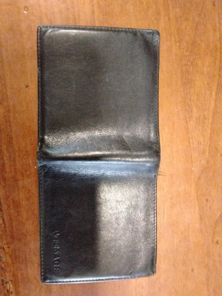 Portafoglio Versace nero in pelle