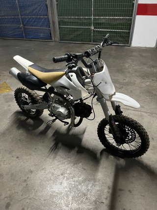 Pit Bike Malcor 125 XL Blanca y Amarilla