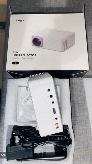 Mini Proyector LED Akiyo Blanco