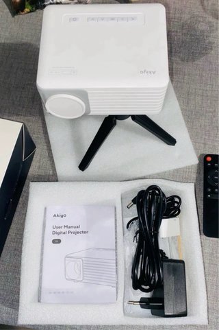 Mini Proyector LED Akiyo Blanco