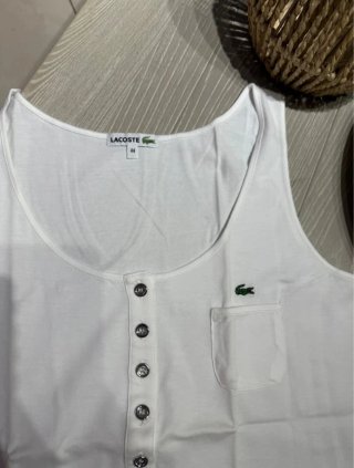 Camiseta Lacoste Blanca Talla 44