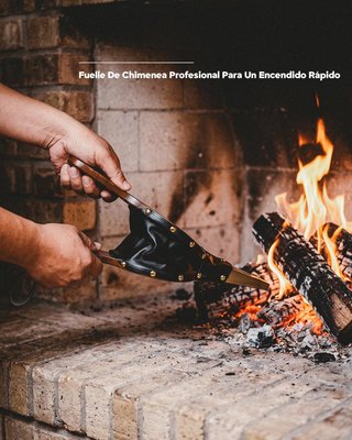 ONLYFIRE Set Chimenea 6 Pzas. Hierro-Madera 79.5cm