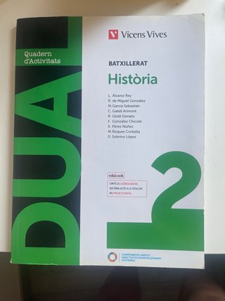 Història, 2 Batxillerat, Dual Quadern d'activitats