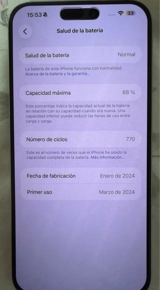 iPhone 15 Pro Max 256 GB Gris/Plata