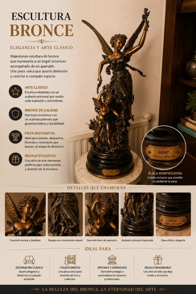 Escultura de bronce periodico (soher)