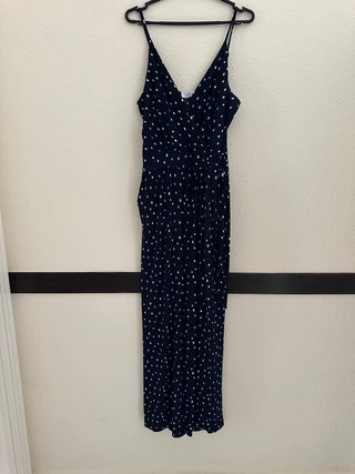 Mono azul de lunares