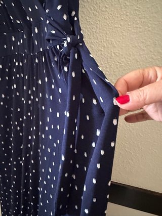 Mono azul de lunares