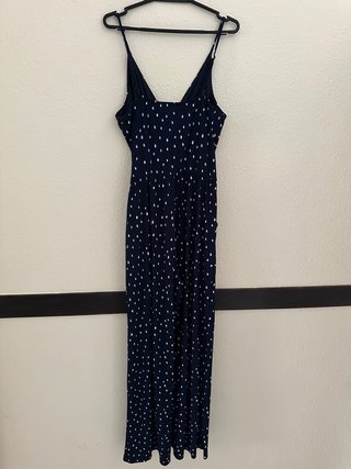 Mono azul de lunares