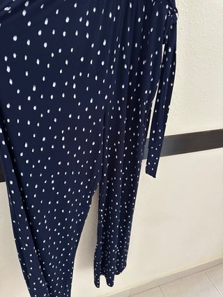 Mono azul de lunares