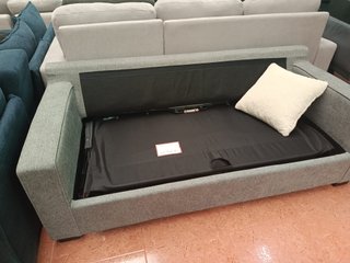 Sofá Cama Gris con Colchón Incluido