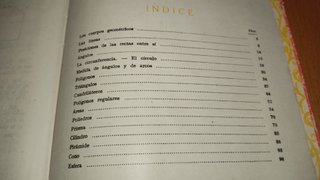 Libro escolar antiguo: Geometría Primer Grado