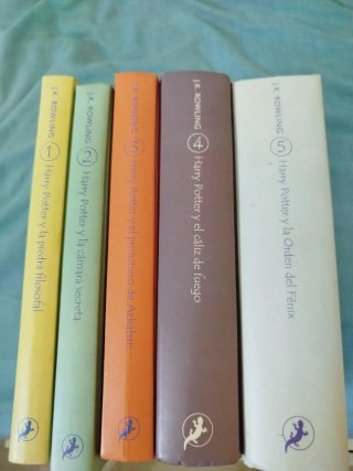 libros 1 al 5 de Harry Potter