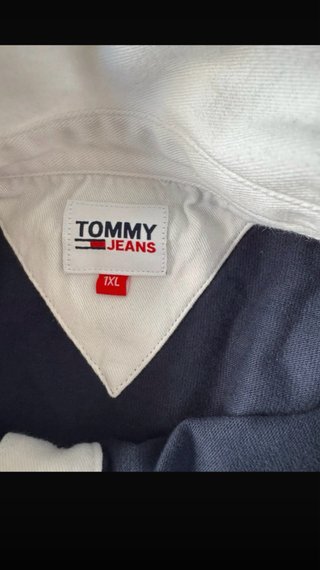 Jersey Crop Tommy Jeans Azul y Blanco