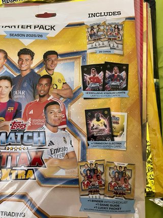 Pack Topps Match Attax Extra 2025/26 Cromos futbol