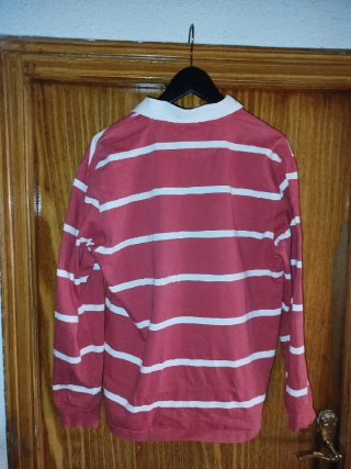 Polo Fred Perry Manga Larga Rayas Rojas