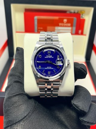 Tudor Prince Date-Day 76200 Blue Dial | Full Set