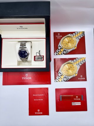 Tudor Prince Date-Day 76200 Blue Dial | Full Set