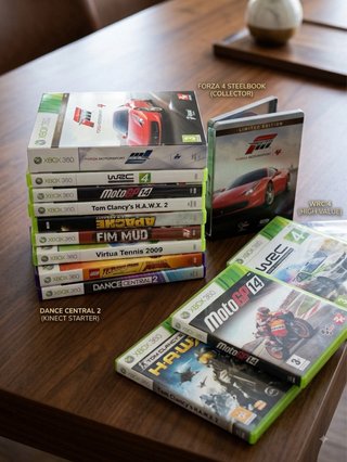 Pack retro completo Xbox360 con Kinect y 17 juegos
