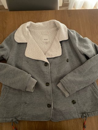 Chaqueta Roxy borreguito gris