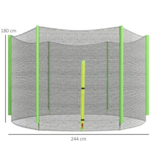 Red de seguridad para trampolín 244x244x180 cm
