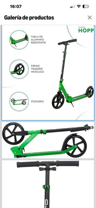 Monopatín 2 Ruedas Olsson Verde