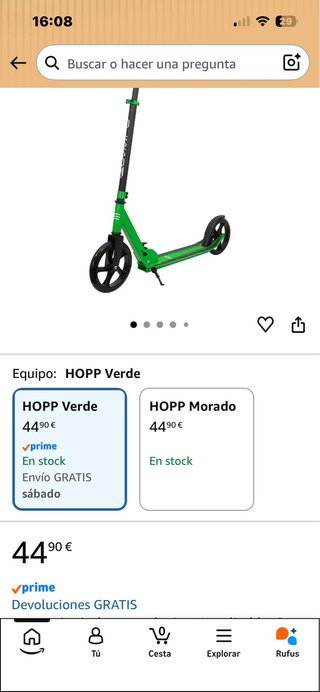 Monopatín 2 Ruedas Olsson Verde