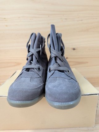 Sneakers Marina Seval Mujer 37 Piel Gris con Cuña