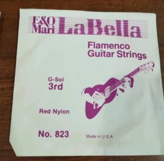 Cuerdas Guitarra La Bella tercera, 3 unidades