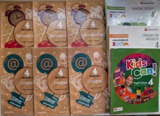 Libros de texto de 4º primaria, segunda mano