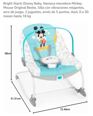 Hamaca Mecedora Mickey Mouse Disney Baby