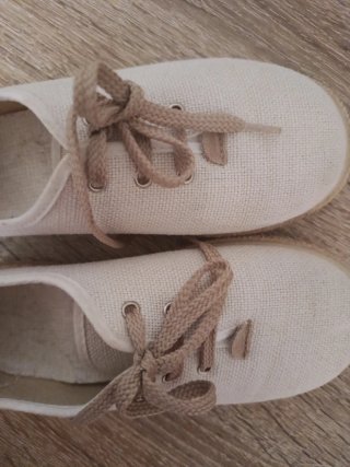 Zapatos de lona esparto niño talla 31