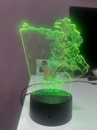Lámpara LED Acrílico LOL