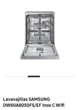 Lavavajillas Samsung DW60A8050FS Inox C Wifi