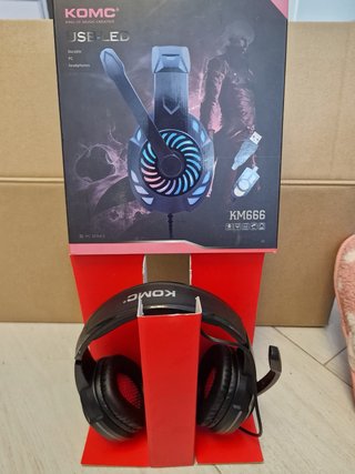 Auriculares Gamer KOMC USB-LED KM666