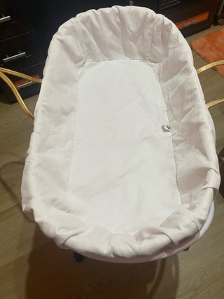 Moisés mimbre con 2 fundas