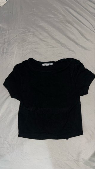 Top Zara Negro Talla M