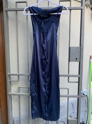 Vestido largo de satén