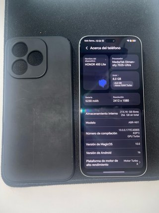 Honor 400 Lite Plata