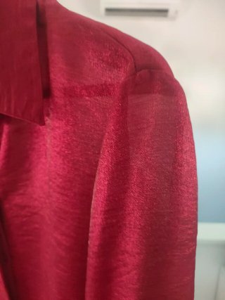 Camisa Paz Torres, color Burdeos Tornasolada