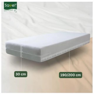 Funda Colchón Microfibra SAVEL Blanca