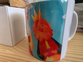 Taza Reyes Magos cerámica multicolor
