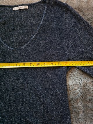 Jersey Mango metalizado azul marino Talla S